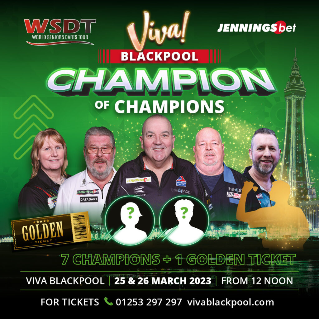 WORLD SENIORS DARTS TOUR LAUNCH CHAMPION OF CHAMPIONS EVENT IN