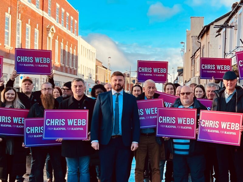 Chris Webb declares his bid to become Labour’s Parliamentary Candidate in Blackpool South
